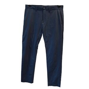 J.Crew‎ Flex Slim Fit Navy Blue Mens Pants W33 L32 Soft Professional Style AA712